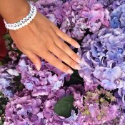 armband hortensia lila